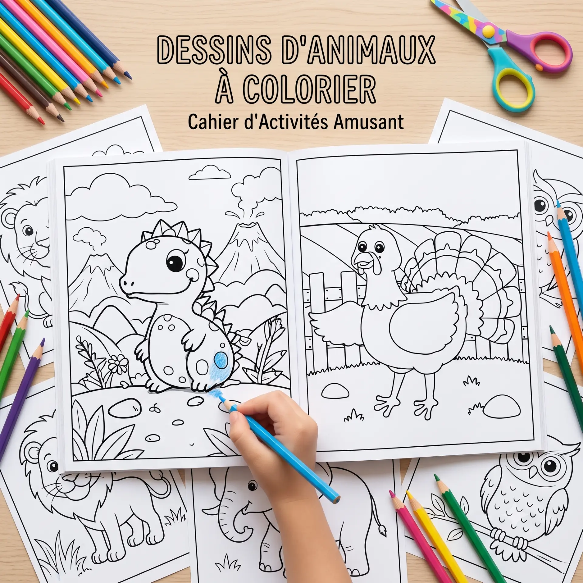 Dessins d'animaux à colorier